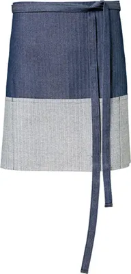Immagine prodotto di Exner 13417 | Grembiule jeans 2 colori 80 x 45 cm - Lavabile fino a 30 °C - Colore: blu/marino - Dimensioni: 80 x 45 cm