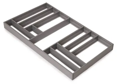 Image de Organisateur de tiroirs Alumount 900x500 -  Aluminium -  Gris antracite
