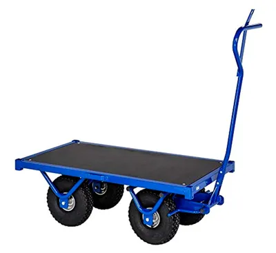 Produktbild von Schwerlastwagen Handwagen 1.200 x 690 x 397 mm, Traglast: 1.300 kg - blau