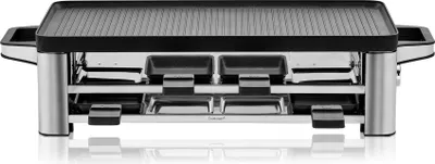 Steba RC 2.1 Griglia Per Raclette 1450W - 8 Persone, Piastra Reversibile, Fatta In Germania, Nero - 4