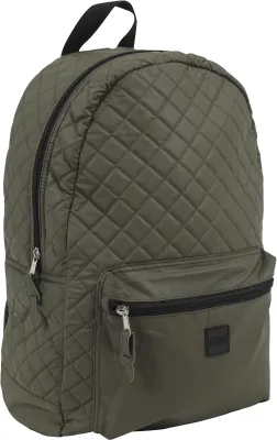 Produktbild von Urban Classics - Kunstleder Steppmuster Rucksack oliv
