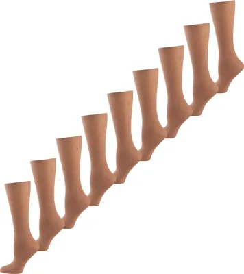 Produktbild von NUR DIE Knie-strümpfe thermo-socken overknee Baumwolle 60 DEN amber one size