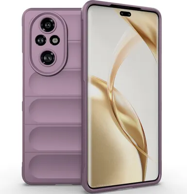Produktbild von Handyhülle für Honor 200 Pro Weich TPU Silikon Stossfest Anti-rutsch Hülle bordeaux