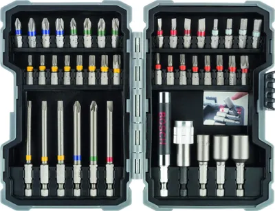 Produktbild von Bosch 43 tlg. Schrauberbits und Steckschlüssel Set (Zubehör Bohrmaschine)
