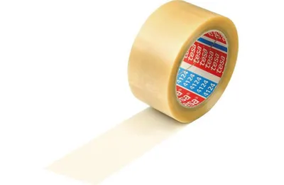 Produktbild von 1x TESA Verpackungsklebeband 4124 Länge 66m Breite 50mm transparentPolyurethanFolie