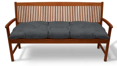 Immagine prodotto di Beautissu Rivestimento per panca Flair BK, ca. 120x50x10 cm, grigio grafite