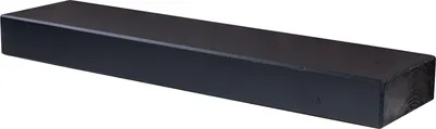 Produktbild von levandeo Wandregal Holz Massiv 80x20cm Schwarz Wandboard Regal Wandboard Balken