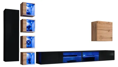 Produktbild von Modern Möbel Designer Wohnwand Einrichtung Luxus Garnitur Neu Wandschrank