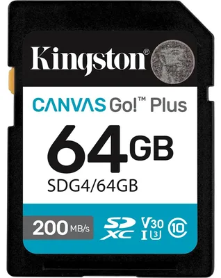 Immagine prodotto di Kingston Technology Canvas Go! Plus 64GB SDXC Canvas Go Plus Gen4 200MB/s C10 UHS-I U3 V30
