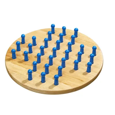 Produktbild von Solitaire Brettspiel groß aus Holz 380mm für 1-2 Spieler ab 8 Jahren