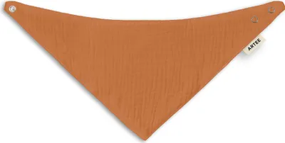 Produktbild von Musselin Baby und Kleinkind Halstuch 1 Stück Dreieckstuch Spucktuch Baumwolle Lätzchen FarbeOrange