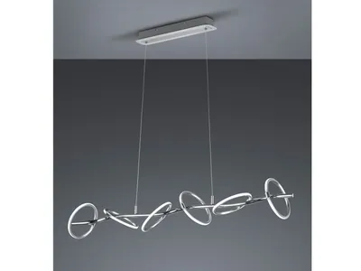 Immagine prodotto di Lampada a sospensione LED di design con luci ad anello multi-fiamma per la sala da pranzo sopra il tavolo da pranzo