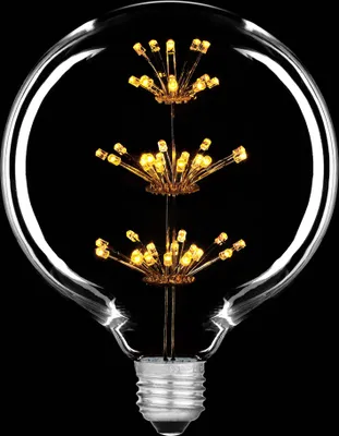 Produktbild von LED Rustika Carbon Globe G125 2W E27 Glühbirne extra warmweiß 2100K Vintage Retro