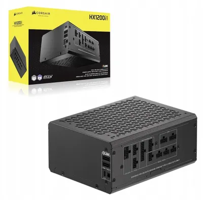 Zdjęcie produktu dla Corsair HX1200i, 1200 W, 100 - 240 V, 47 - 63 Hz, 15 - 7.5 A, 150 W, 1500 W