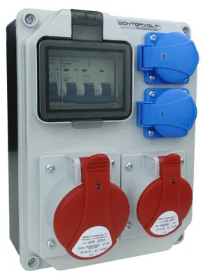 Obrázok produktu pre Rozvádzač HL-S 32A 16A 2x230V Rozvádzač franz System Doktorvolt 5354