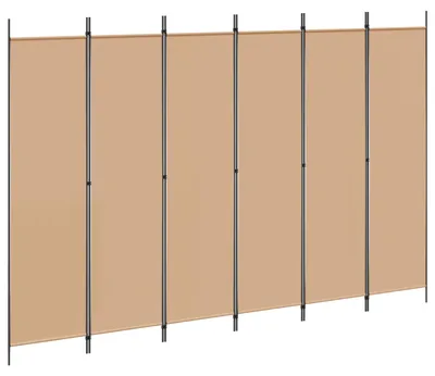 Immagine prodotto di Divisore per Stanza a 6 Pannelli Beige 300 x 200 cm Tessuto