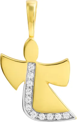 Zdjęcie produktu dla Wisiorek 333/- złoty 1,9 cm z żółtym cyrkonem 038340148