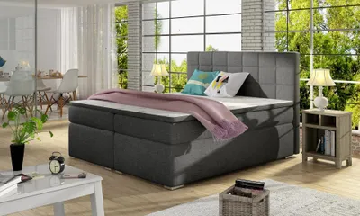 Obrázok produktu pre Manželská kontinentálna posteľ ARBOREN 160x200 - antracitová