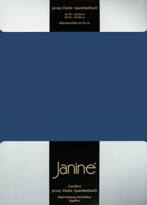 Produktbild von Janine JERSEY Spannbetttuch 5007 100 X 200 marine