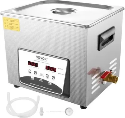 Produktbild von VEVOR Ultraschallreiniger, 10 l, Ultraschallgerät zur Schmuckreinigung, digitaler Ultraschall-Teilereiniger, Heizung, Timer, Schmuckreinigungsset, industrieller Schallreiniger für Schmuck, Uhren, Ringe, Zahnglas