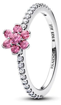Produktbild von Pandora Ring Damen Funkelnde Rosa Blume Sterling-Silber 194499C02 Gr. 48