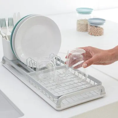 Obrázek produktu pro Kompaktní odkapávač – světle šedý