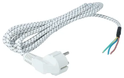 Produktbild von vhbw Universal Stromkabel, Anschlussleitung für Bügeleisen (280cm) - flexible, robust, passgenau mit Schutzkontakt-Stecker und Aderenden