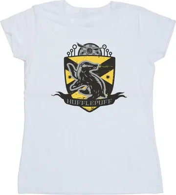 Produktbild von Harry Potter - "Hufflepuff" T-Shirt für Damen BI24095 (XXL) (Weiß)