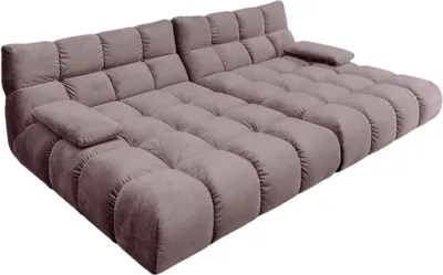 Produktbild von KAWOLA Big Sofa VIVIEN Velvet roségrau