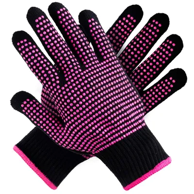 Produktbild von Hitzebeständige Handschuhe für Haarstyling, mit rutschfestem Silikon