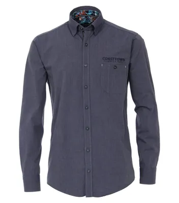 Produktbild von CASAMODA - Herren Hemd Langarm (403351600), Größe: M, Farbe: Blau