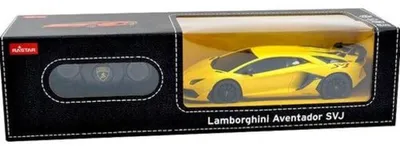 Obrázok produktu pre Diaľkovo ovládané autíčko Lamborghini Aventador SVJ, žlté, v mierke 1:24