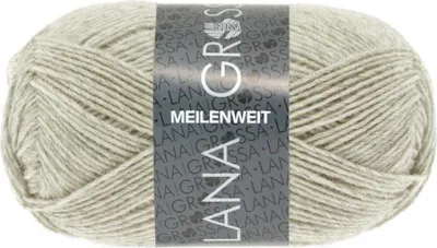 Produktbild von Lana Grossa Meilenweit 50 1301 Hellbeige meliert 50g
