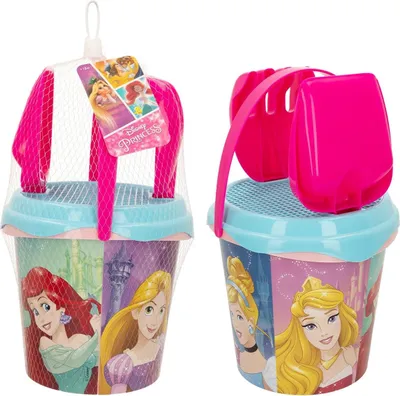 Produktbild von Disney Prinzessinnen Strandset, 18 cm Eimer, 6-teilig
