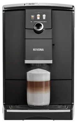 Produktbild von Nivona NICR 7’90, Espressomaschine, 2,2 l, Kaffeebohnen, Eingebautes Mahlwerk, 1455 W, Schwarz, Edelstahl