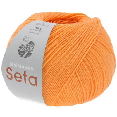 Produktbild von Lana Grossa Meilenweit 100 Seta 019 Orange 100g