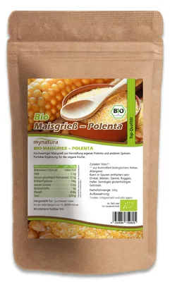 Produktbild von Mynatura  Maisgrieß - Polenta -  ab 500g Beutel - 1000g