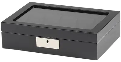 Produktbild von Rothenschild Uhrenbox RS-2386-10BL für 10 Uhren schwarz