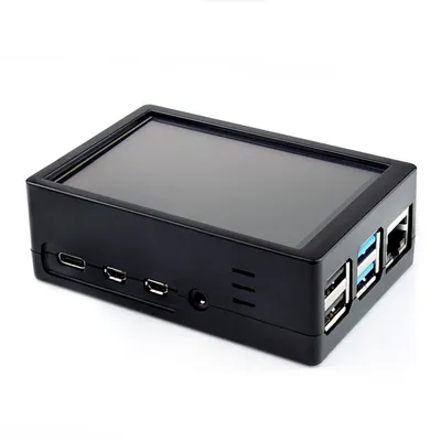 Produktbild von Gehäuse für Raspberry Pi 4 und 3,5 Display, schwarz
