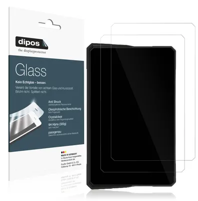 Produktbild von 2x Schutzfolie für Carpuride W502BS - Anti-Shock 9H Folie dipos Glass Kunststoffglas