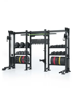 Produktbild von ATLETICA R8 Vulture | Power Rack | Cable Cross Power Rack | Storage System | Dualer Kabelzug mit 340cm Griffweite | 2x90kg Steckgewicht