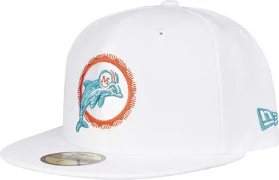 Produktbild von New Era 59Fifty Cap - NFL RETRO Miami Dolphins weiß - 6 7/8