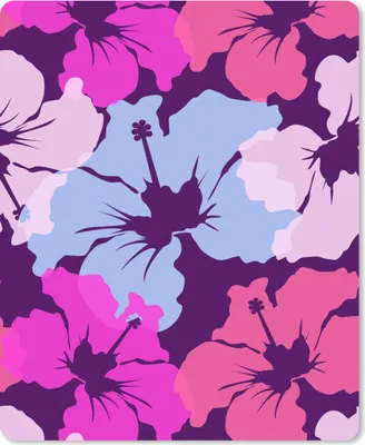 Produktbild von MuchoWow® Mauspad Mousepad Pastell - Hibiskus - Blume - Hawaii - Entwurf 19x23 cm - Mousepads - Maus Mat - Pad - Mausunterlage - Mauspads - Spielen