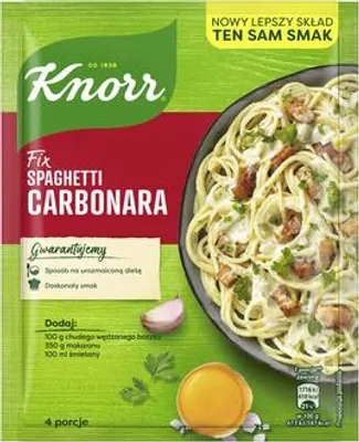 Zdjęcie produktu dla Knorr Fix Spaghetti Carbonara 38g