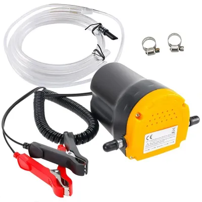 Immagine prodotto di Pompa elettrica per olio - Pompa di aspirazione per olio e gasolio da 12 V - Per il cambio dell'olio e il trasferimento di liquidi - Per motori di autoveicoli - Compatta 19×14×9 cm - 794 g