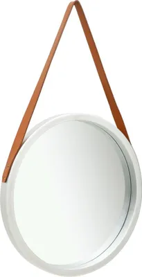 Image de Miroir mural avec sangle 50 cm Argenté