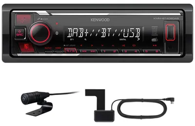 Produktbild von Kenwood Electronics KMM-BT408DAB, Schwarz, 1 DIN, 88 W, 4.0 Kanäle, 50 W, 20 - 20000 Hz