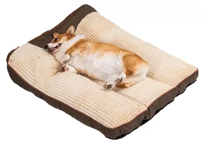 Produktbild von Hundekissen für große Hunde, Haustiermatte, Hundebett, Braun, 120x95x21cm