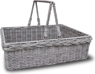 Produktbild von HABAU Picknickkorb mit Tragegriff und Filzboden, aus Polyethylen mit Metallrahmen