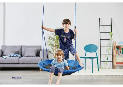 Produktbild von EDUPLAY 170393 Nestschaukel 100 cm, blau